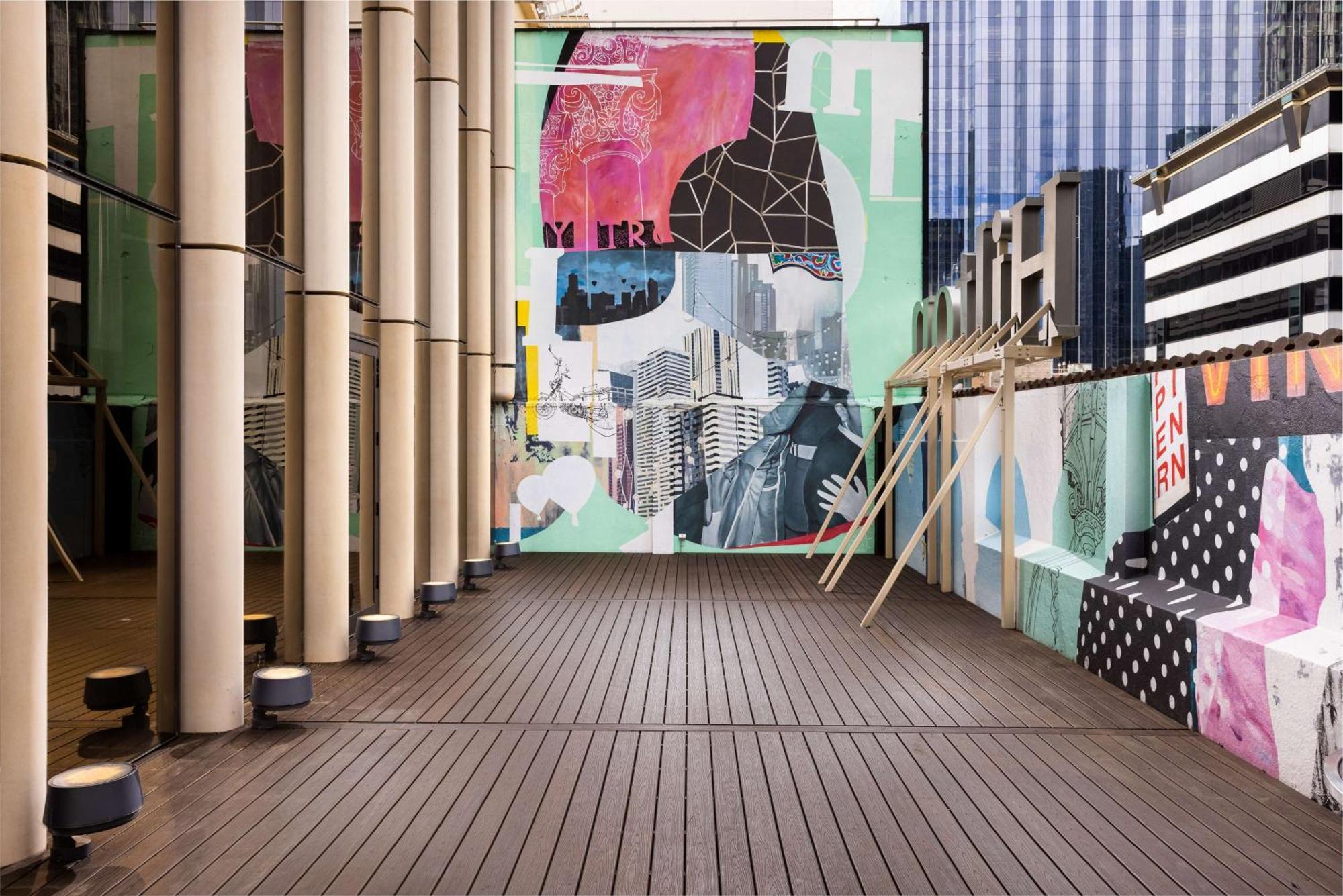 Hilton Melbourne Little Queen Street Exterior foto The interior of the gallery